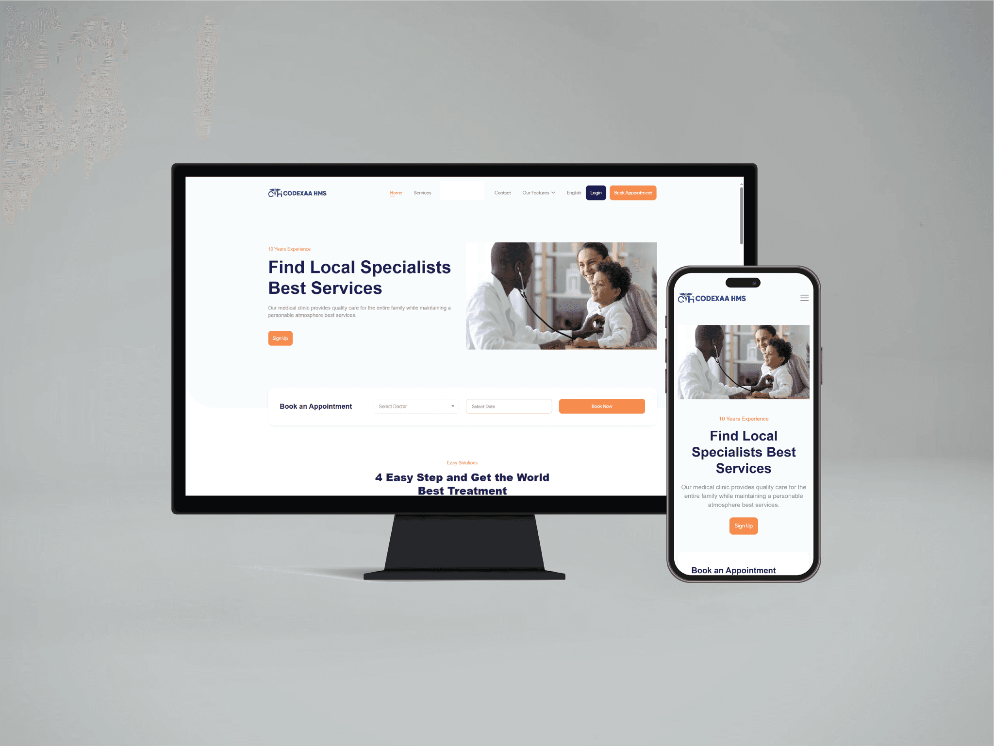 Doctor appointment system on website and mobile