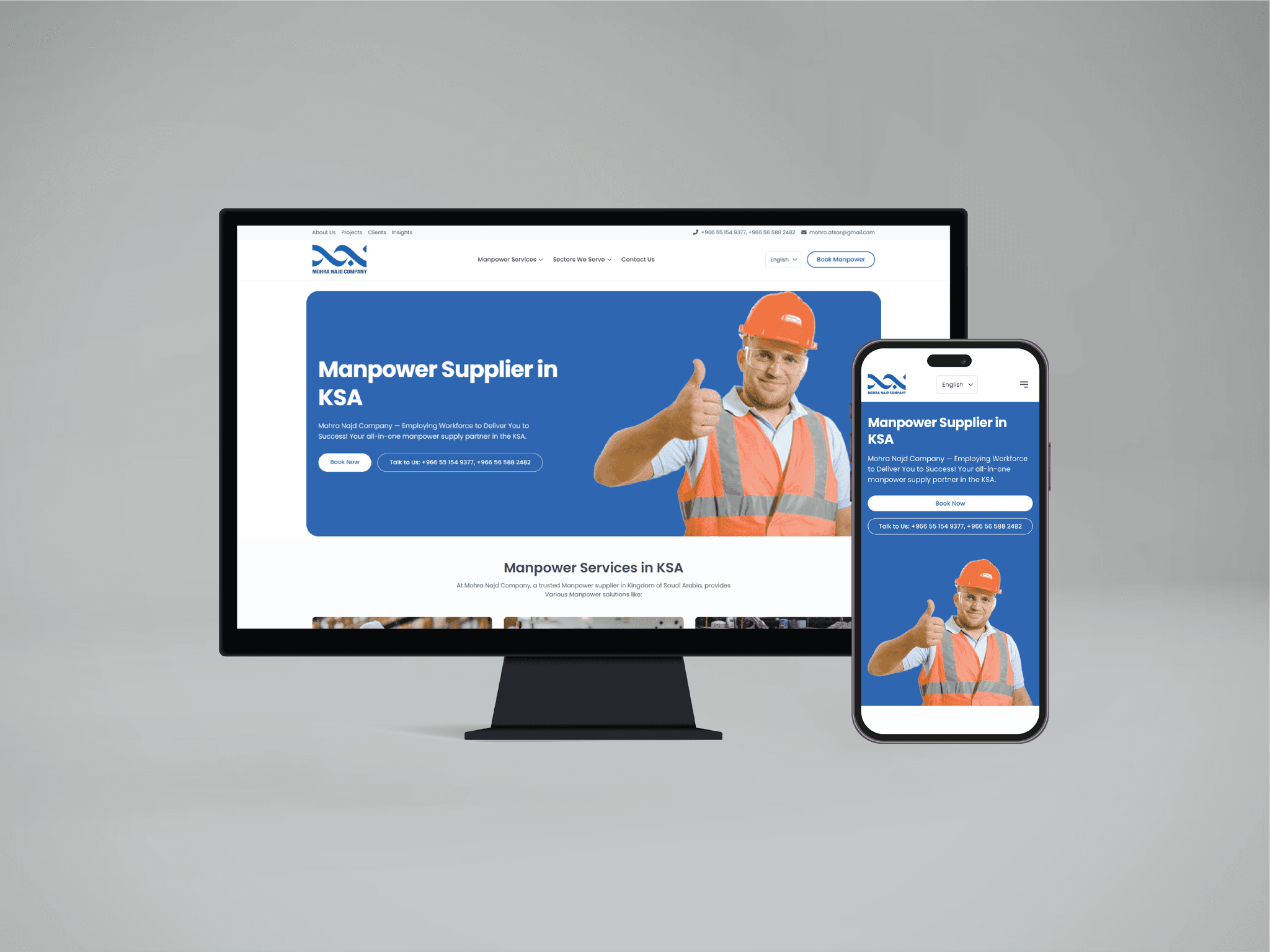Recruitment website with candidate profile and agent dashboard